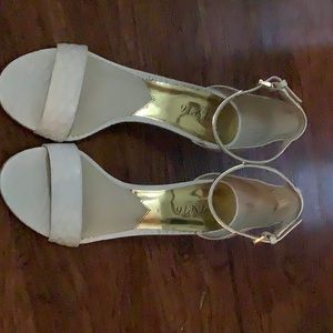 Michael Kors Kristen sandal with optic white embossed leather